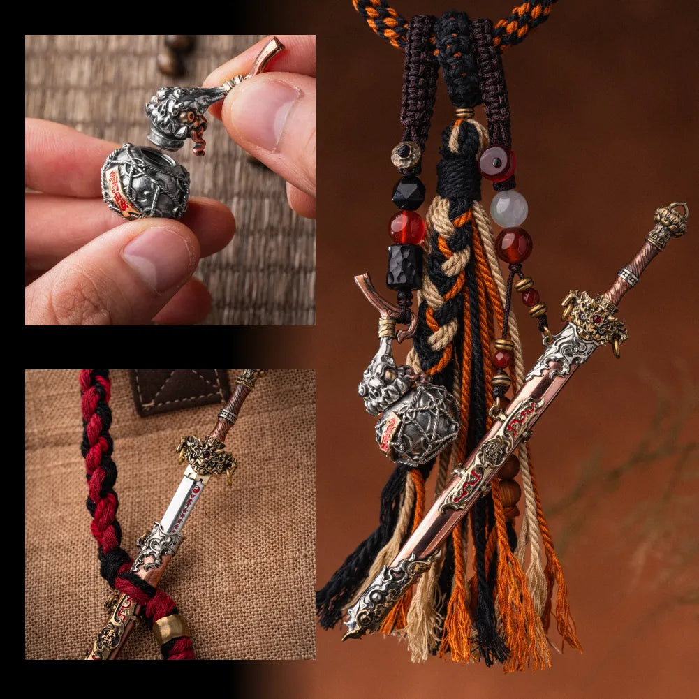 Xuantian Sword Set Detail Collage With Gourd And Sword