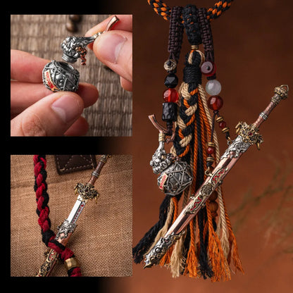 Xuantian Sword Set Detail Collage With Gourd And Sword