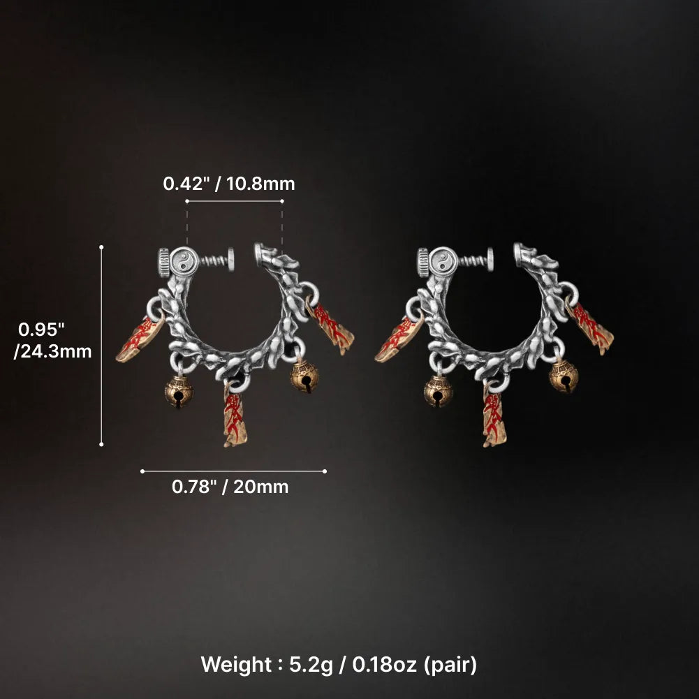 11 Celestial Chime Ear Clips Oxidized Silver Size And Weight Guide