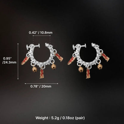11 Celestial Chime Ear Clips Silver Size And Weight Guide