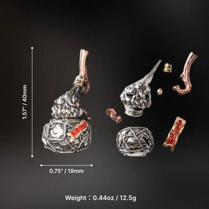 Trickster Gourd Pendant Exploded View Size And Weight