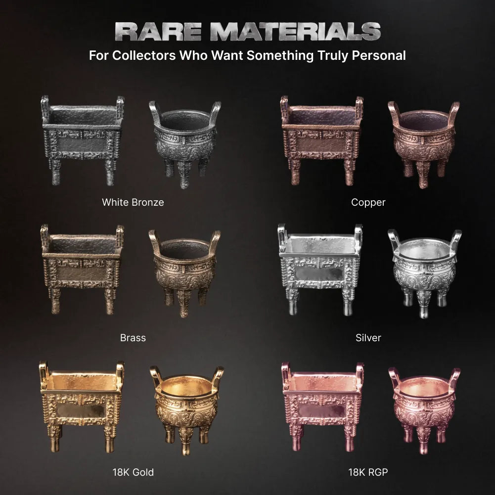 13 Ancient Chinese Ding Rare Materials