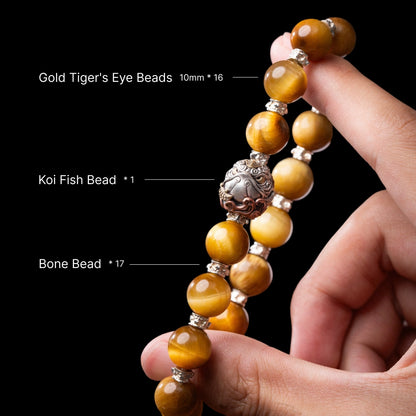 Golden Current Bracelet Bead Composition Details