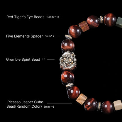 Mountain Guardian Bracelet Bead Composition Details