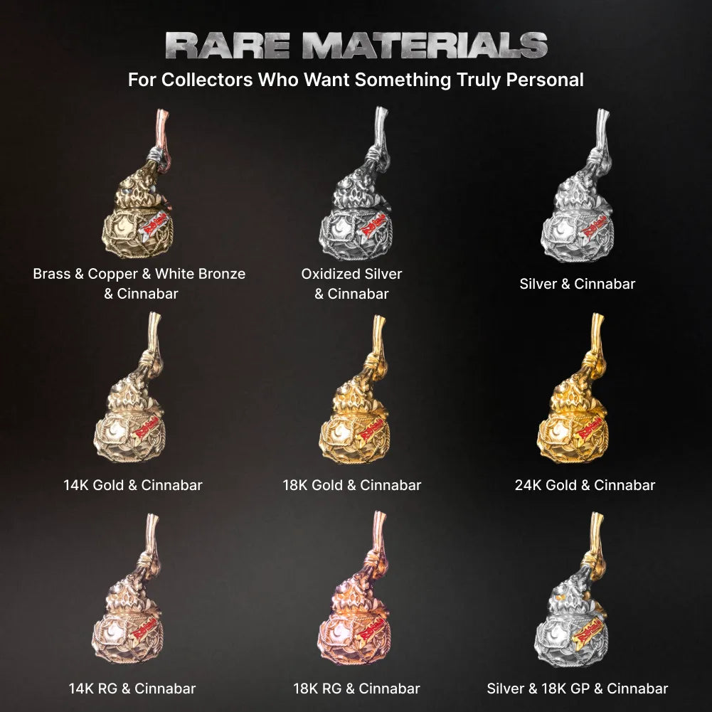Trickster Gourd Pendant Rare Material Options