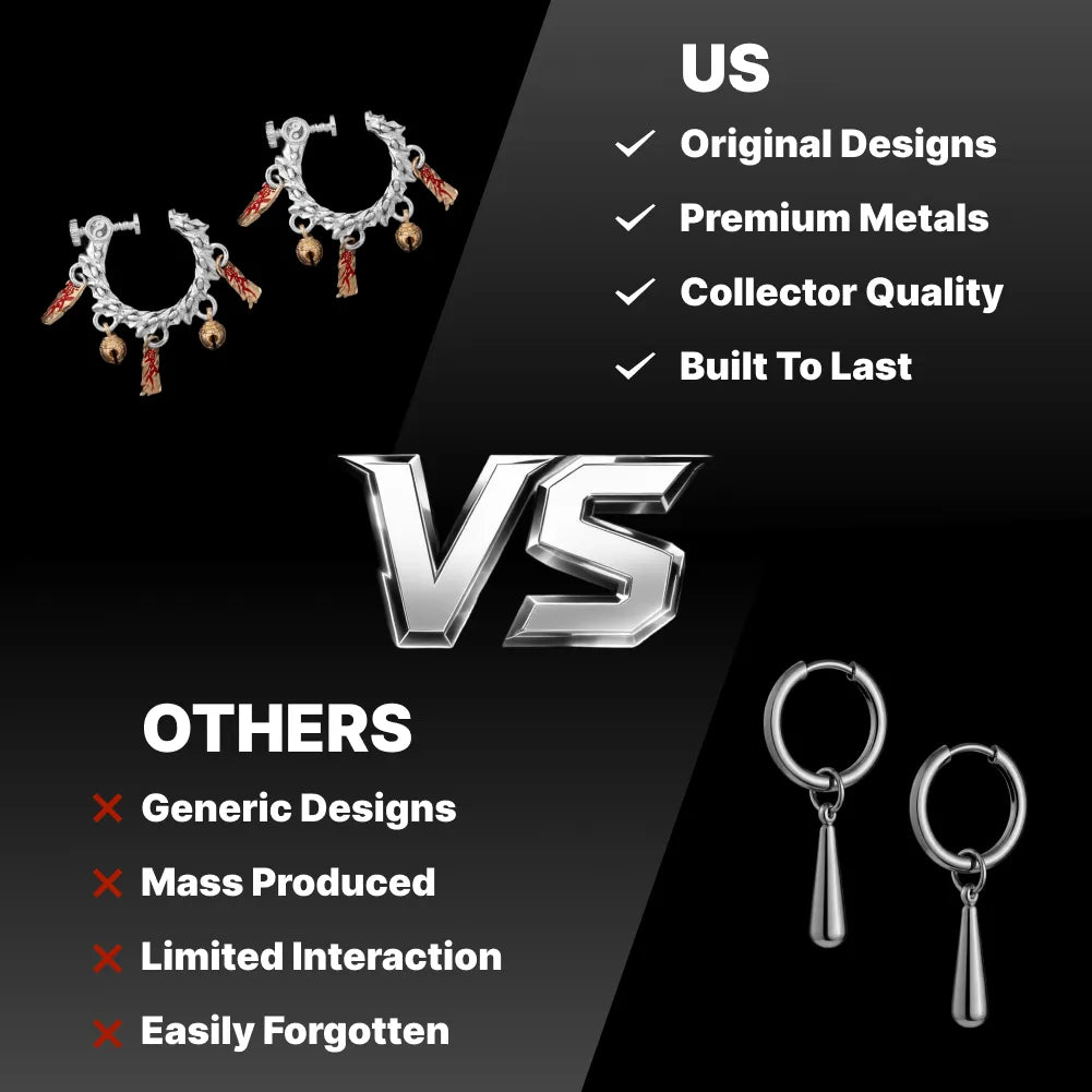 14 Celestial Chime Ear Clips Silver Original Design Comparison