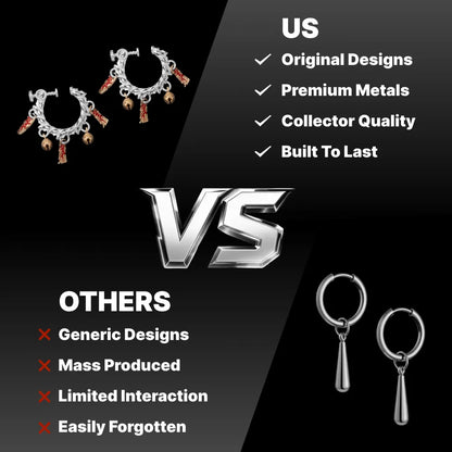 14 Celestial Chime Ear Clips Silver Original Design Comparison