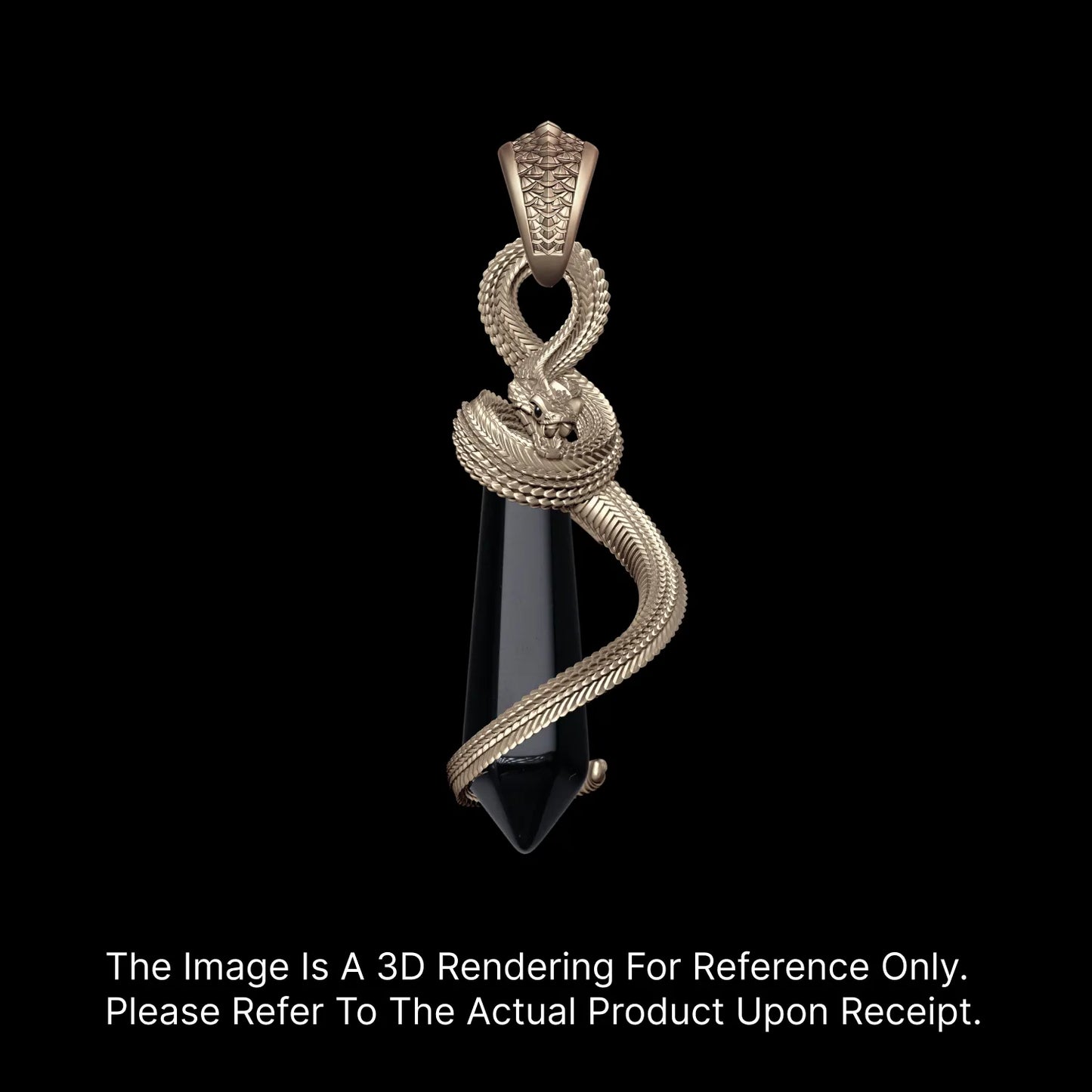 14K Gold Venoms Heart Pendant Details 01