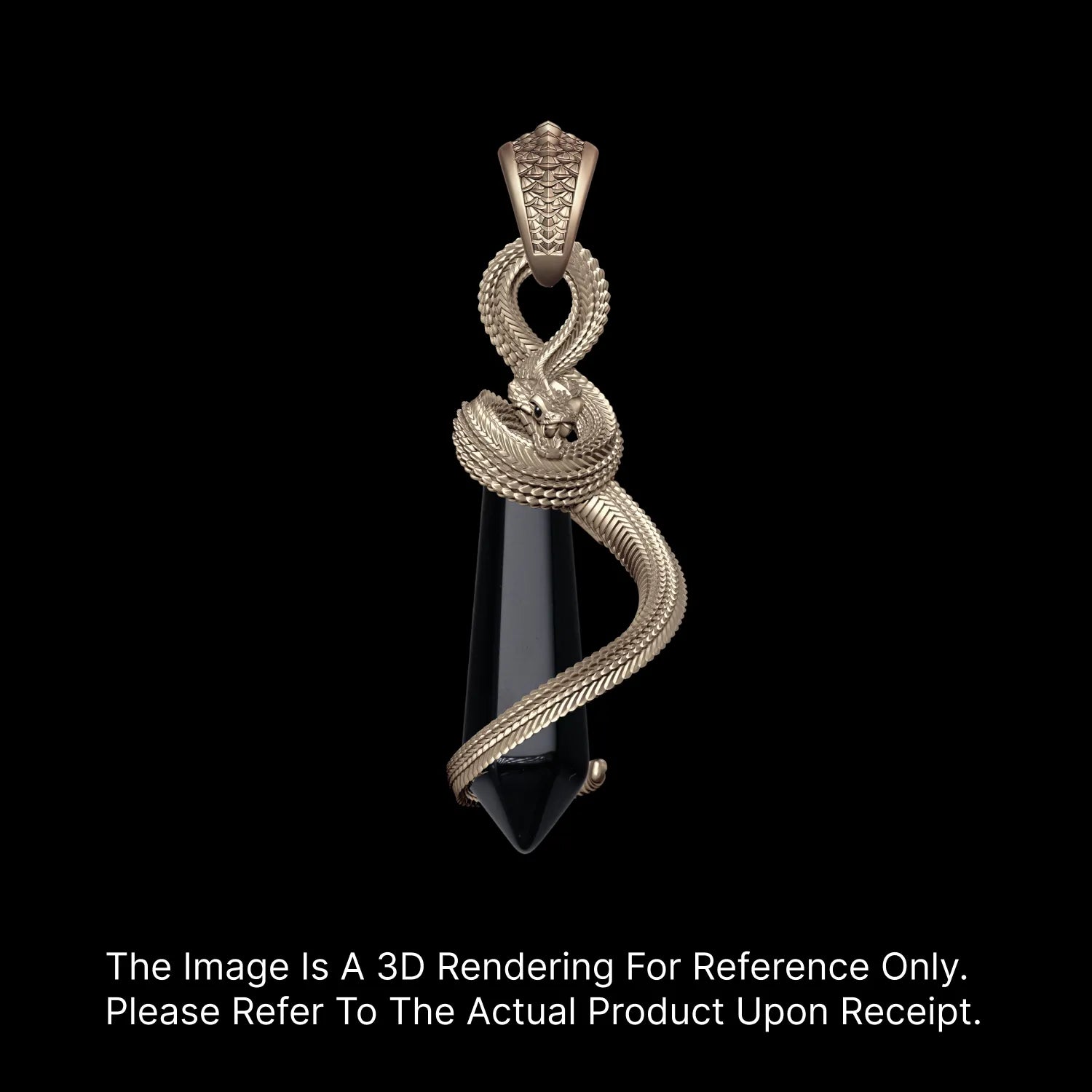 14K Gold Venoms Heart Pendant Details 01