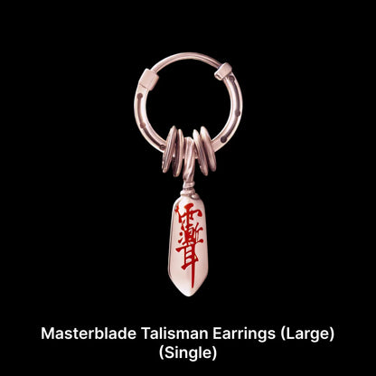 Masterblade Talisman Earrings (Large)
