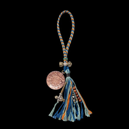 14K Rose Gold Nine Palaces Bagua Talisman Pendant Medicine Buddha Style