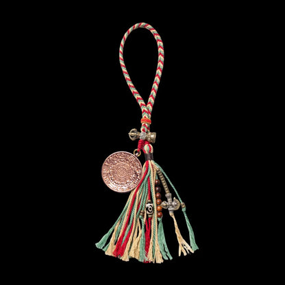 14K Rose Gold Nine Palaces Bagua Talisman Pendant Padmasambhava Style