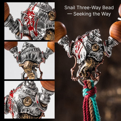 Snail Three-Way Bead - Artistic product photography