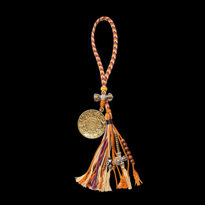 18K Gold Nine Palaces Bagua Talisman Pendant Yellow Jambhala Style