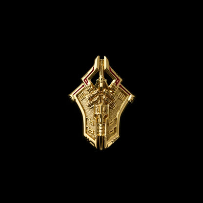 18K Gold Sentinel Shield Details 01