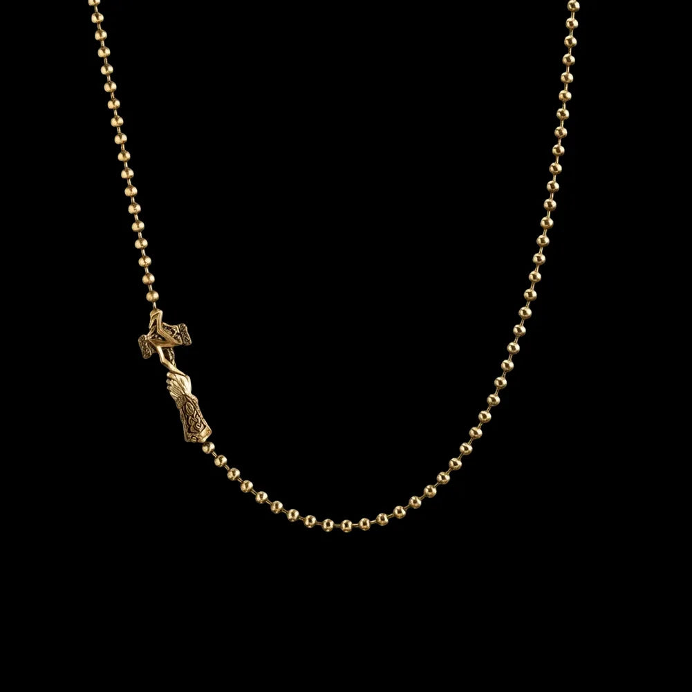 Thunder Hammer Chain Clasp Necklace