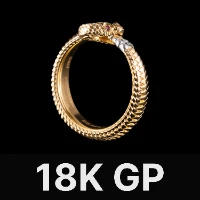 Ouroboros Ring Gold Vermeil & Ruby