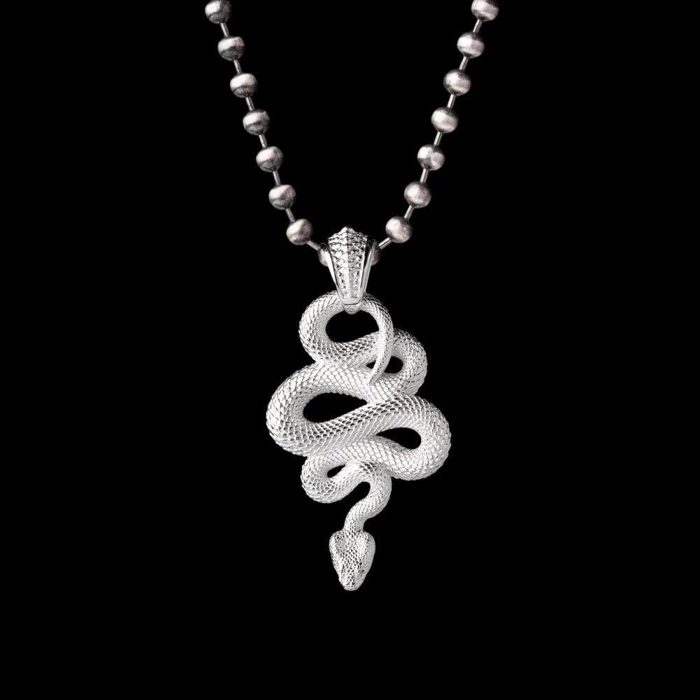 With Silver Ball Chain Necklace