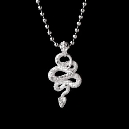 With Titanium Steel Ball Chain Necklace