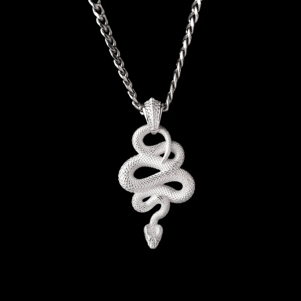 With Titanium Steel Link Chain Necklace