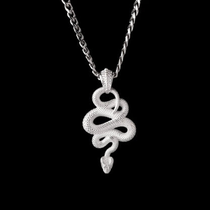 With Titanium Steel Link Chain Necklace