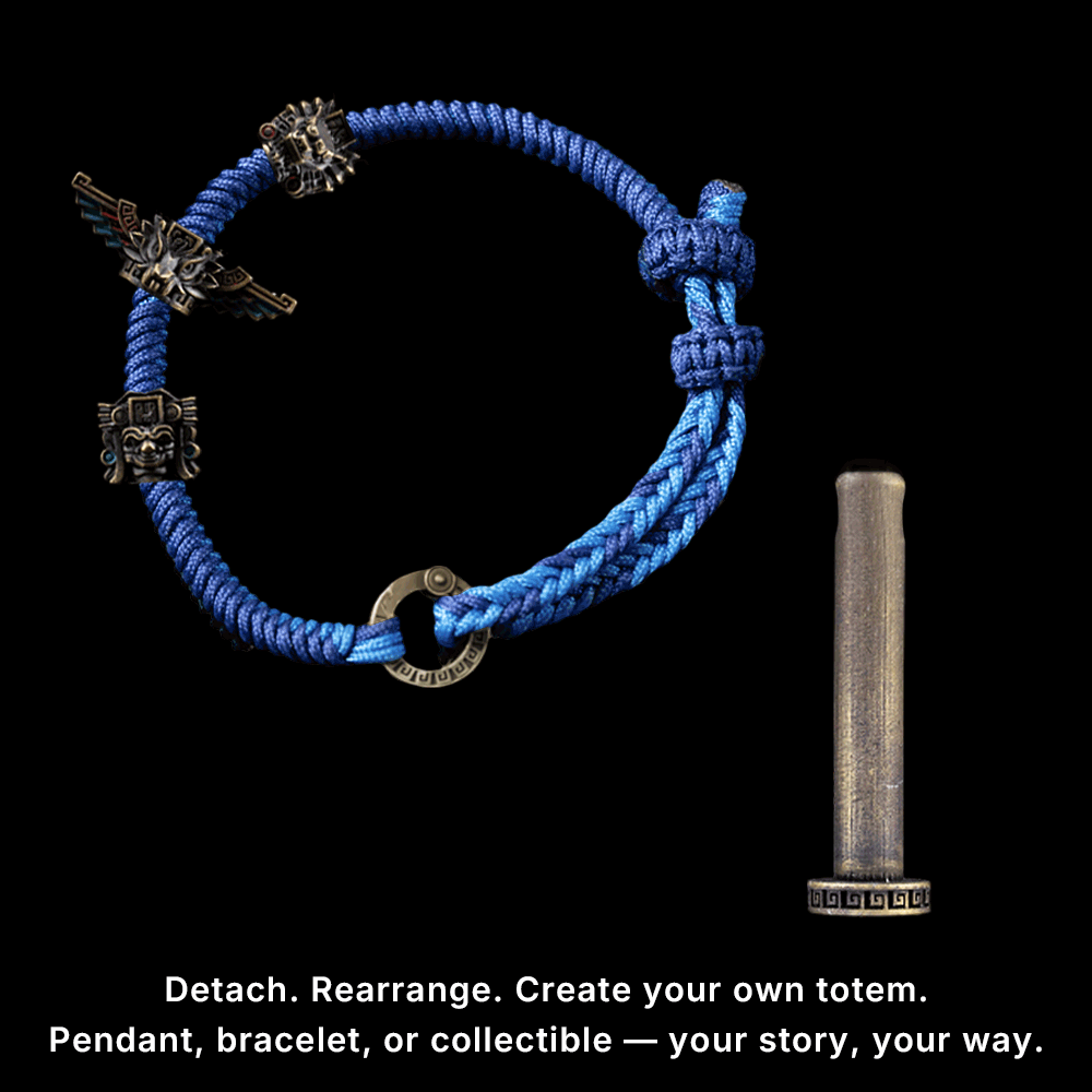 Mayan Totem Rope Bracelet