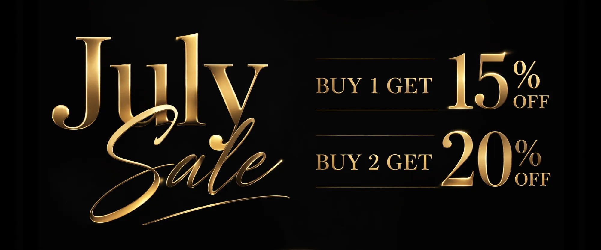 July Sale banner