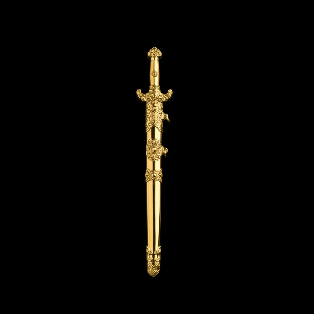 24K Gold Celestial Noble Sword Details 11