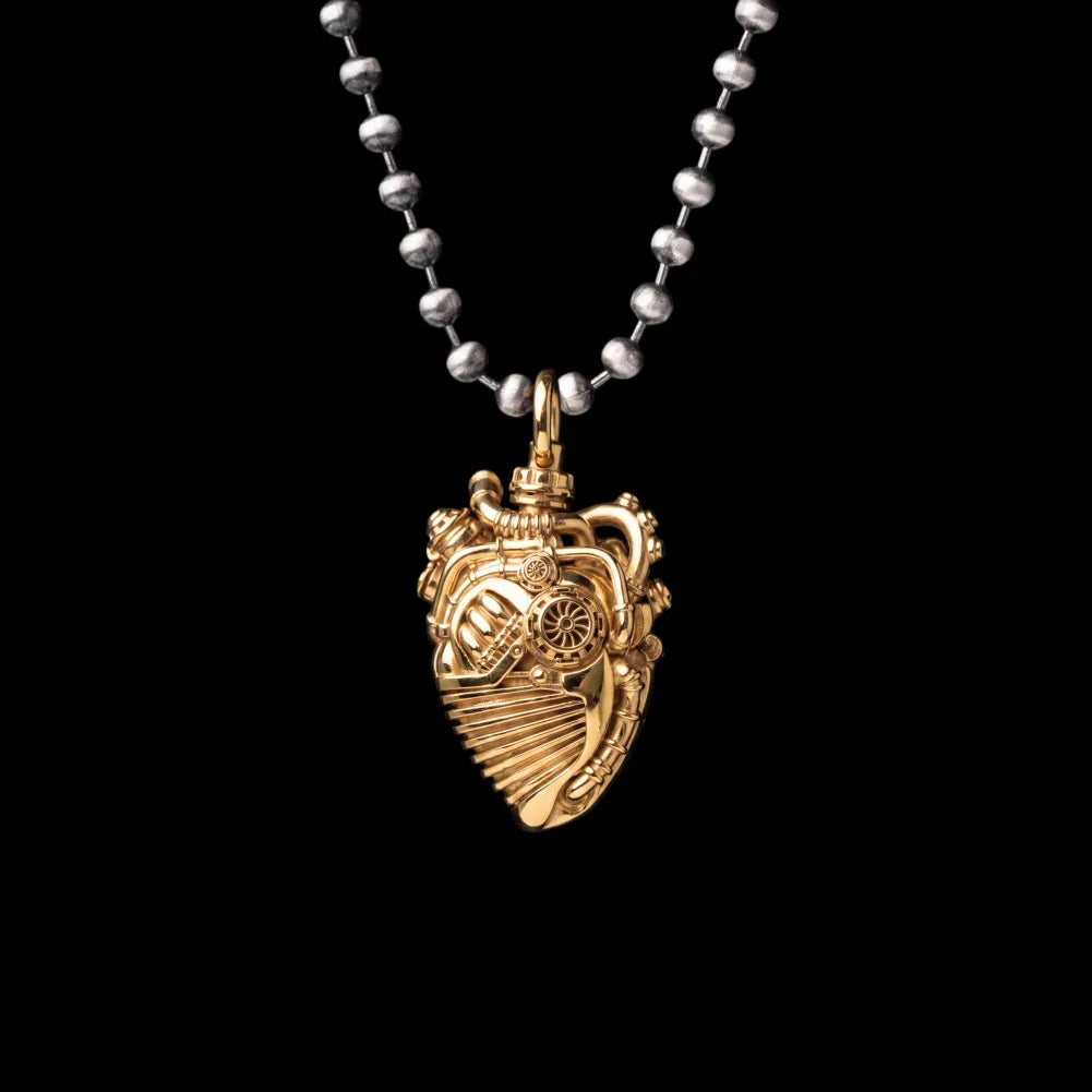 With Silver Ball Chain Necklace