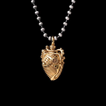 With Silver Ball Chain Necklace