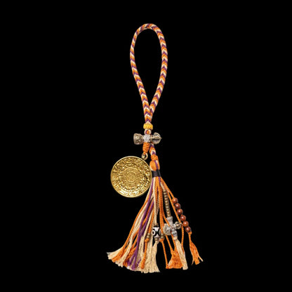 24K Gold Nine Palaces Bagua Talisman Pendant Yellow Jambhala Style