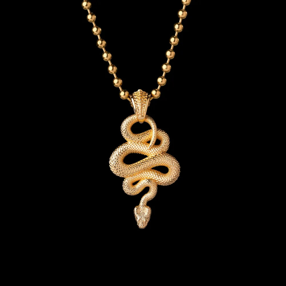 With Gold Color Titanium Steel Ball Chain Necklace