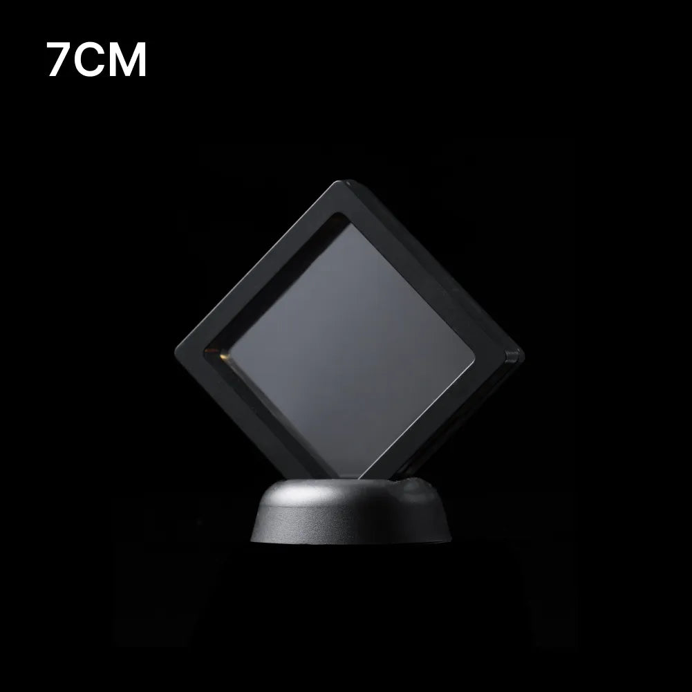 3D Floating Display Case With Round Base Option Details 01