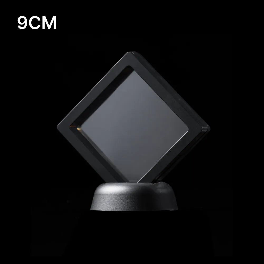 3D Floating Display Case With Round Base Option Details 02