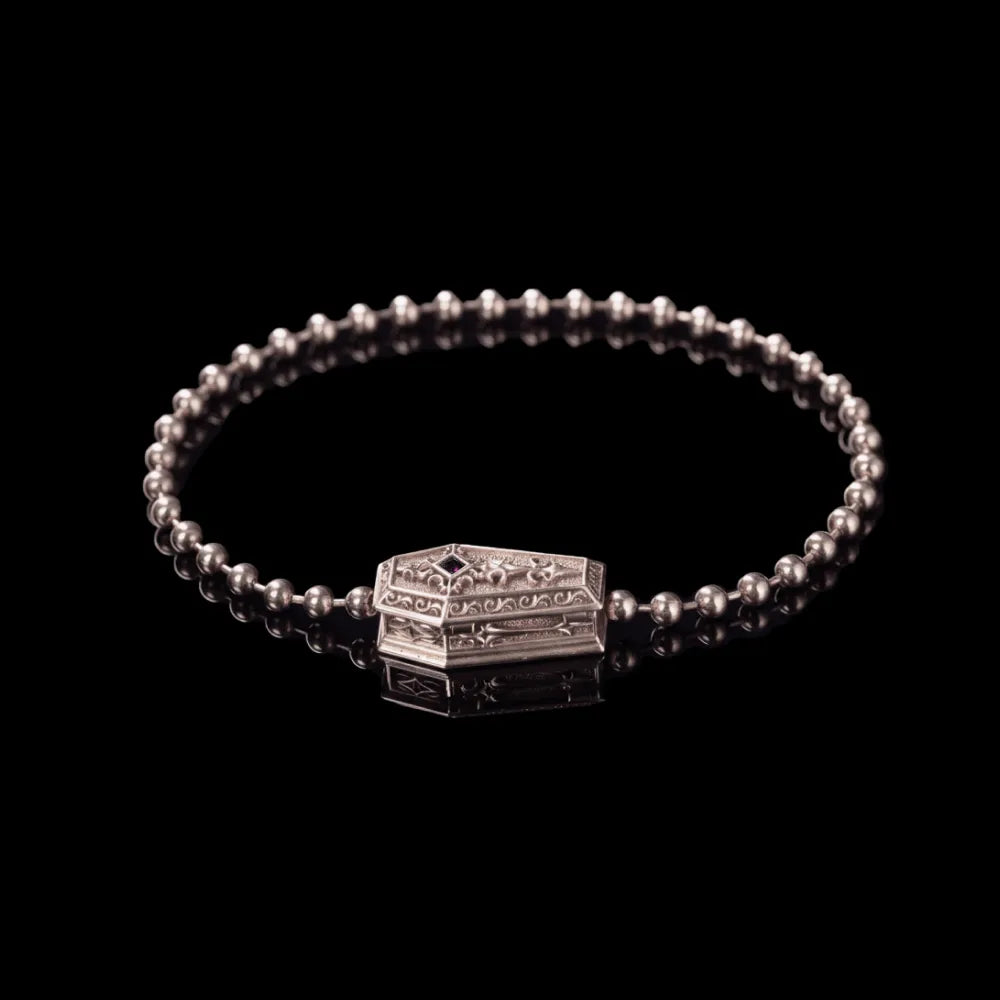 Vampire Coffin Ball Chain Bracelet