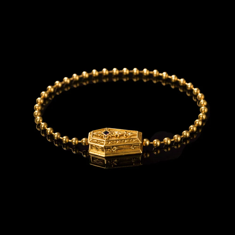 Vampire Coffin Ball Chain Bracelet
