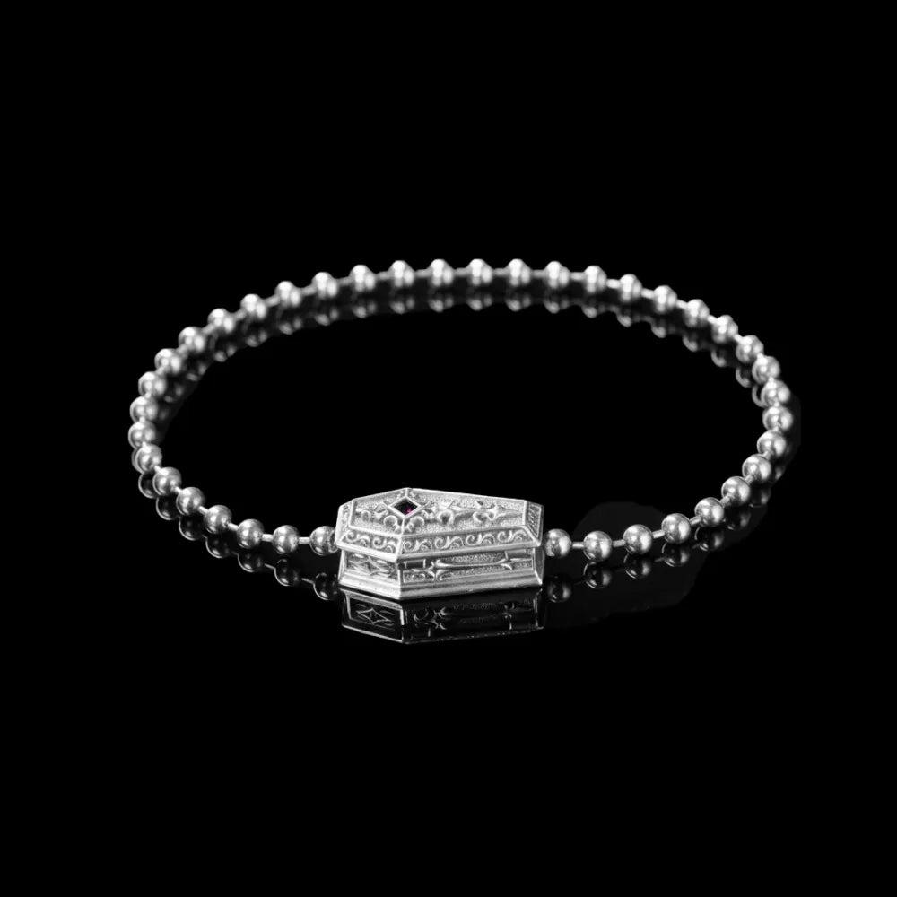 Vampire Coffin Ball Chain Bracelet