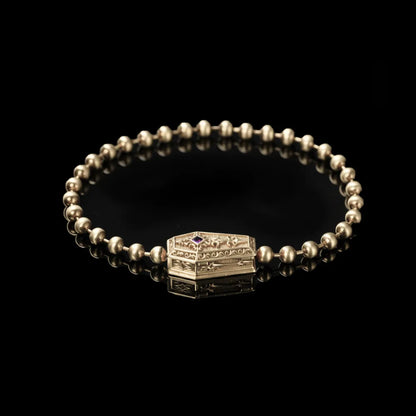 Vampire Coffin Ball Chain Bracelet