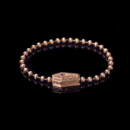 Vampire Coffin Ball Chain Bracelet