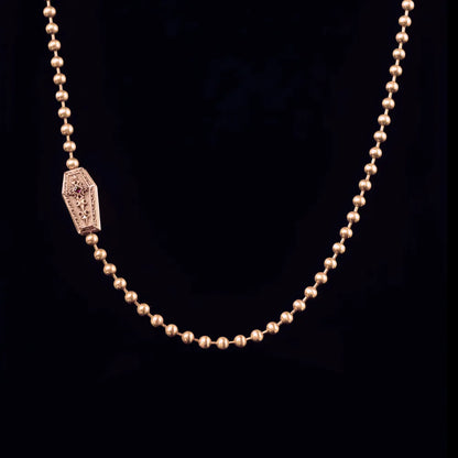 Vampire Coffin Ball Chain Necklace