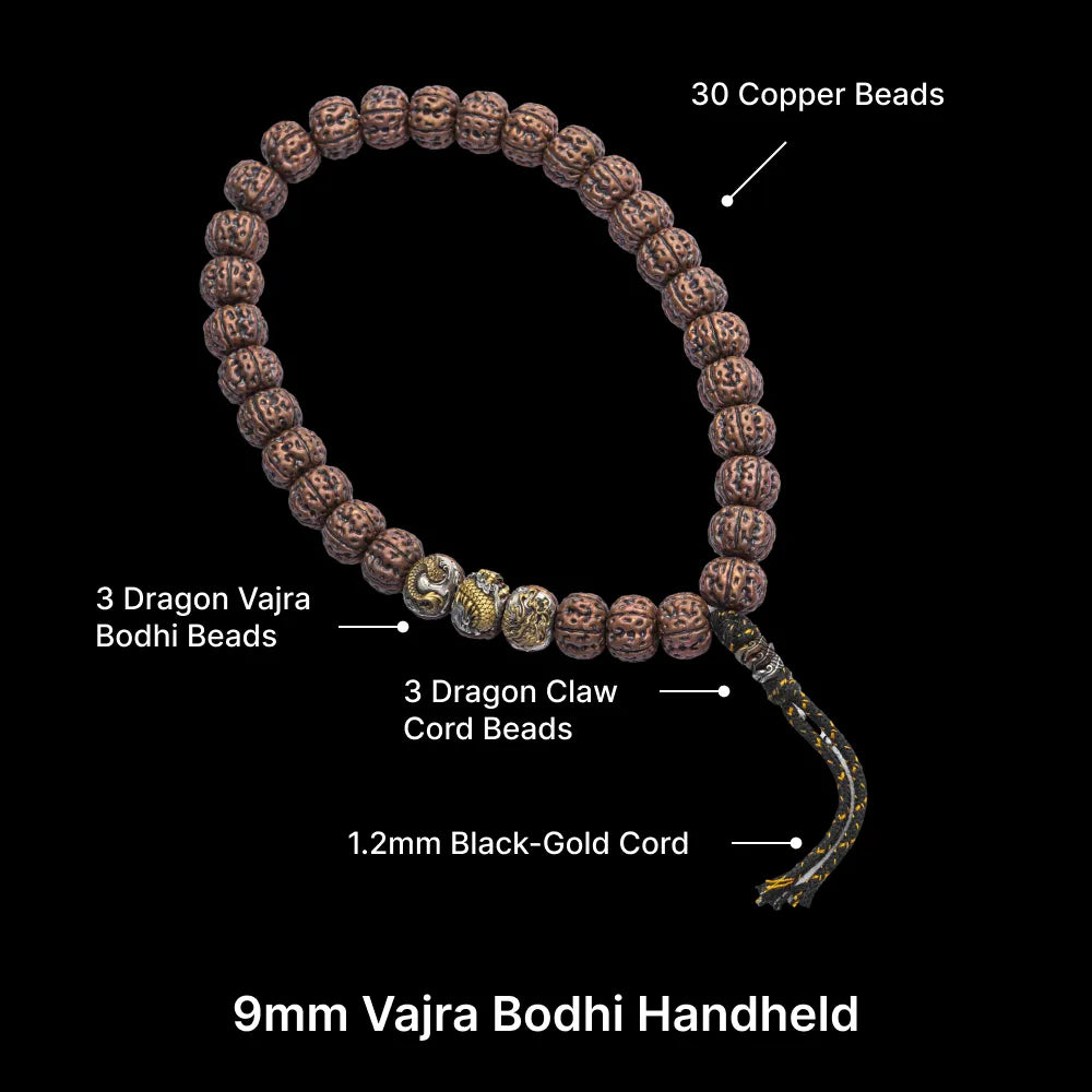 9mm Dragon Vajra Bodhi Bead Pack Option Set 2