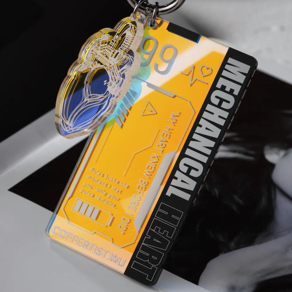 Acryli Heart Keychain