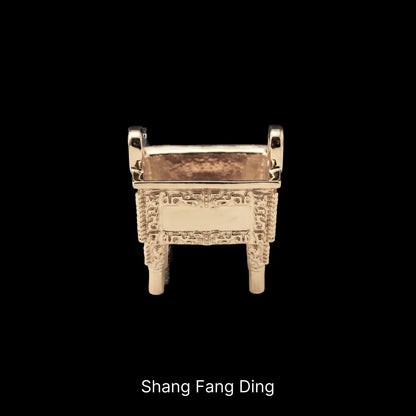 Ancient Chinese Ding 14K Gold Shang Fang Ding