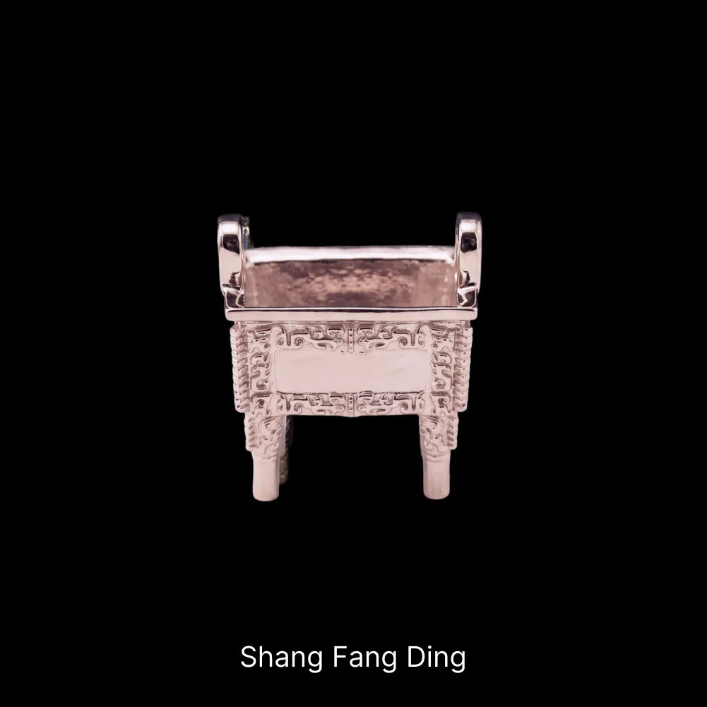 Ancient Chinese Ding 14K Rose Gold Shang Fang Ding