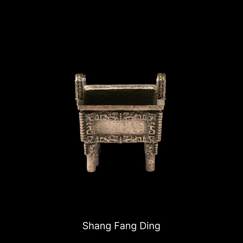 Ancient Chinese Ding Brass Shang Fang Ding