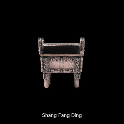 Ancient Chinese Ding Bronze Shang Fang Ding C0982QZ