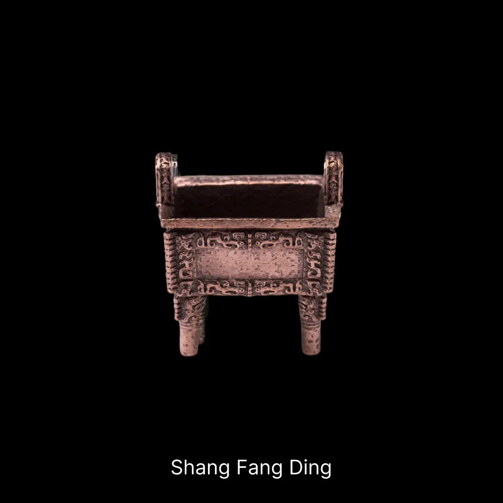 Ancient Chinese Ding Copper Shang Fang Ding