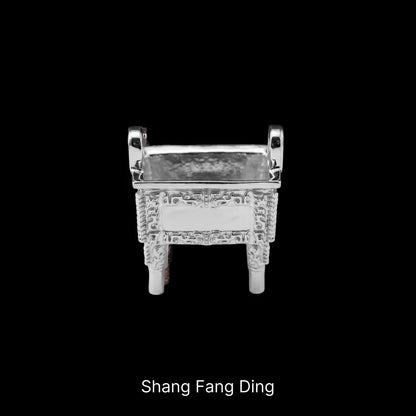 Ancient Chinese Ding Silver Shang Fang Ding