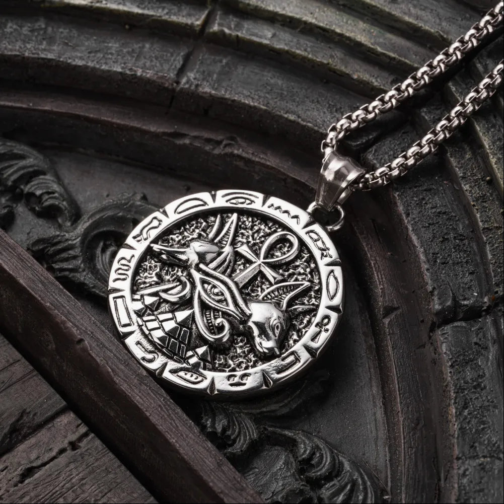 Anubis Ankh Pendant Details 03