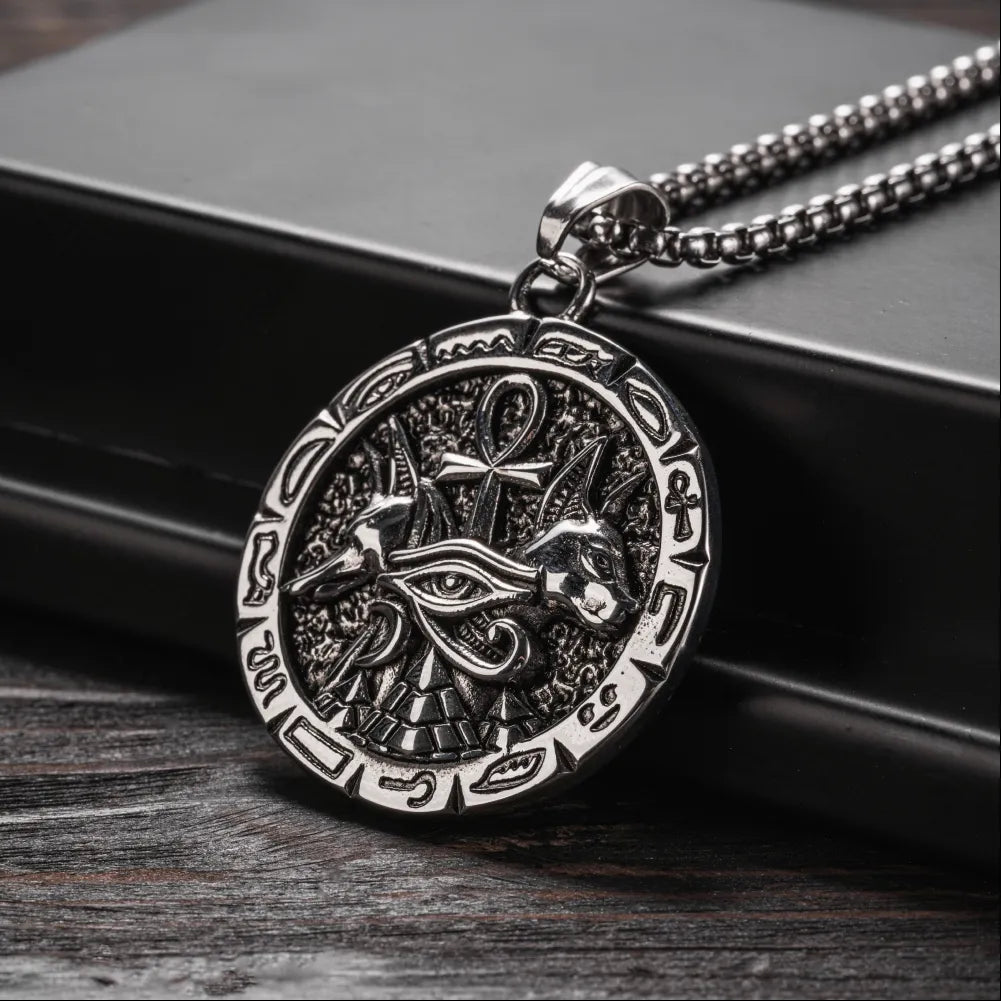 Anubis Ankh Pendant Details 07